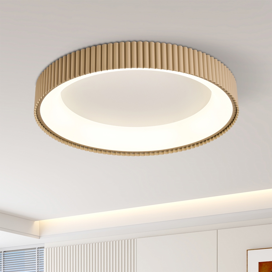 Brilagi - LED stmievateľné stropné svietidlo FALCON MODERN LED/54W/230V 3000-6500K 60 cm béžové + diaľkové ovládanie