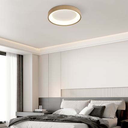 Brilagi - LED stmievateľné stropné svietidlo FALCON MODERN LED/54W/230V 3000-6500K 60 cm béžové + diaľkové ovládanie