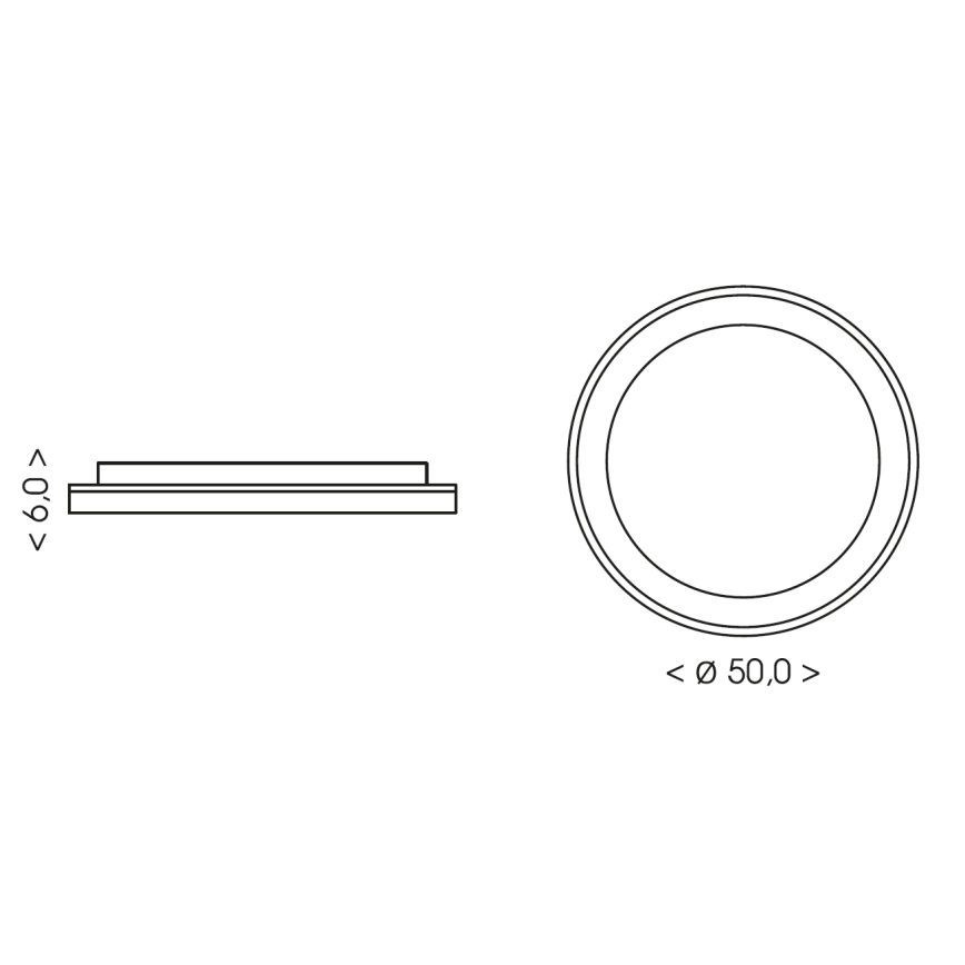 BRILAGI - LED stmievateľné stropné svietidlo FALCON SLIM LED/42W/230V 3000-6500K priemer 50 cm biela/béžová + diaľkové ovládanie