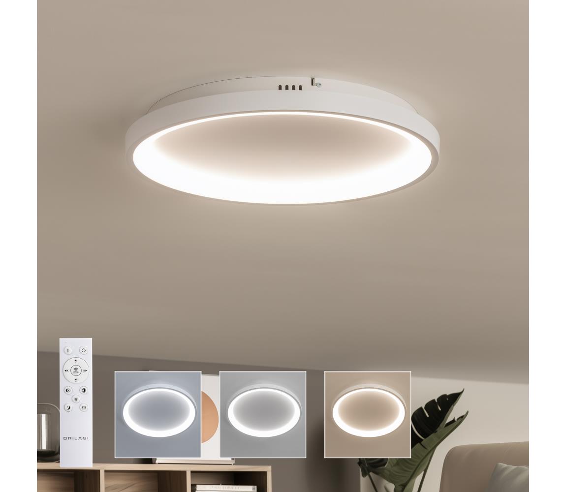 Brilagi - LED stmievateľné stropné svietidlo FALCON SLIM LED/42W/230V pr. 50 cm biela +DO BRX1330-500/BI