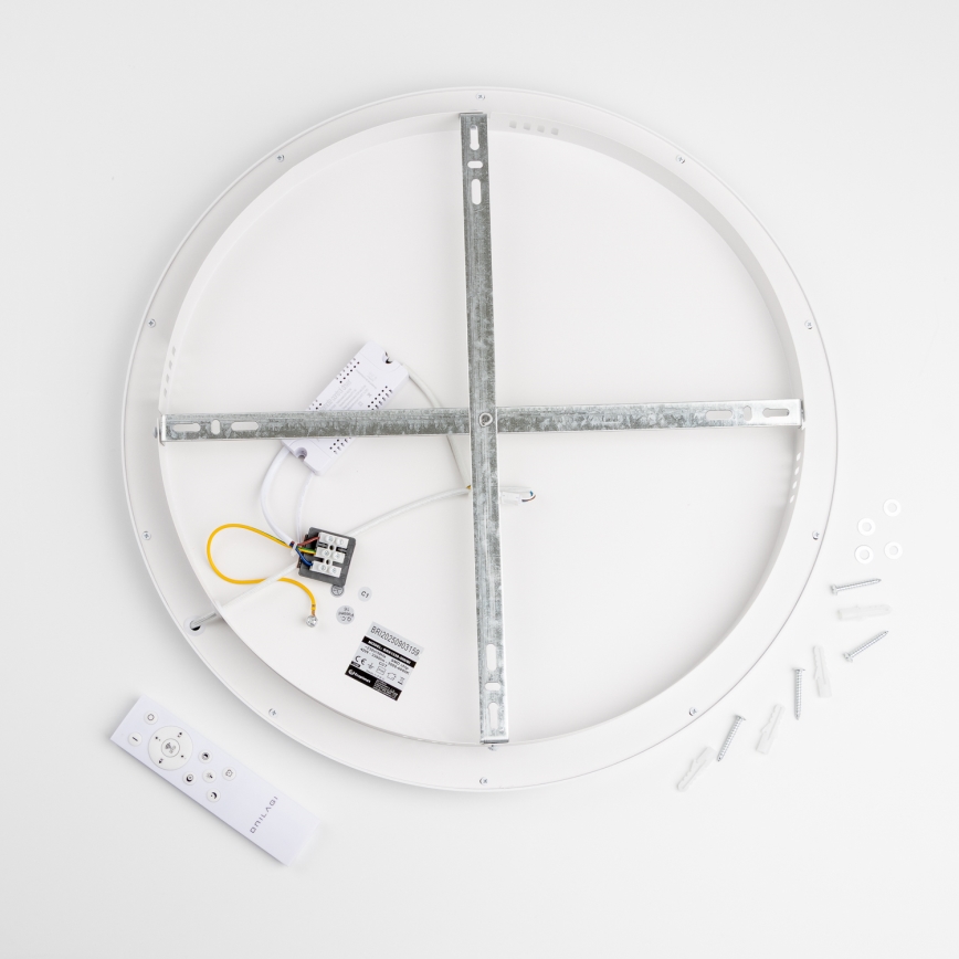 Brilagi - LED stmievateľné stropné svietidlo FALCON SLIM LED/42W/230V 3000-6500K priemer 50 cm biela + diaľkové ovládanie