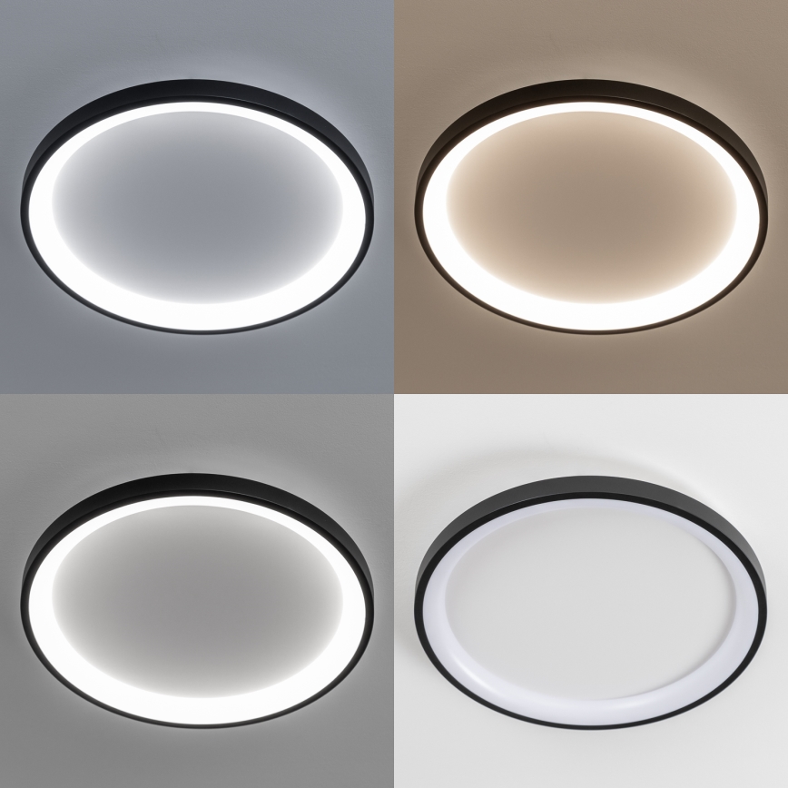 Brilagi - LED Stmievateľné stropné svietidlo FALCON SLIM LED/42W/230V 3000-6500K pr. 50 cm čierna + diaľkové ovládanie