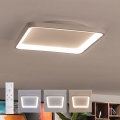 BRILAGI - LED stmievateľné stropné svietidlo FALCON SLIM LED/50W/230V 3000-6500K 50x50 cm biela/bežová + diaľkové ovládanie