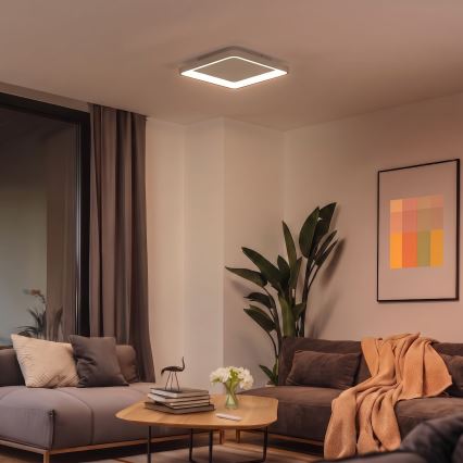 BRILAGI - LED stmievateľné stropné svietidlo FALCON SLIM LED/50W/230V 3000-6500K 50x50 cm béžové + diaľkové ovládanie