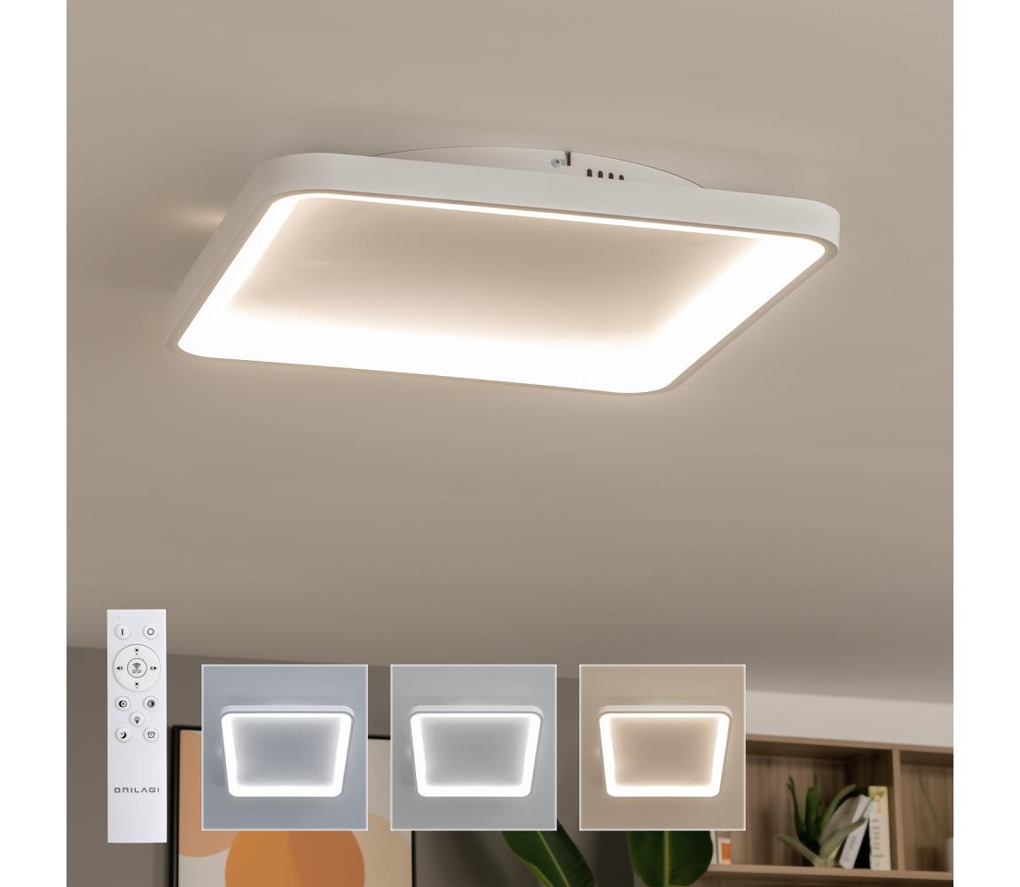 Brilagi - LED stmievateľné stropné svietidlo FALCON SLIM LED/50W/230V 50x50 cm biele + diaľkový ovládač BRX1331-500/BI