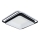 Brilagi - LED stmievateľné stropné svietidlo FLARE LED/102W/230V 3000-6000K 50x50 cm čierne + diaľkové ovládanie