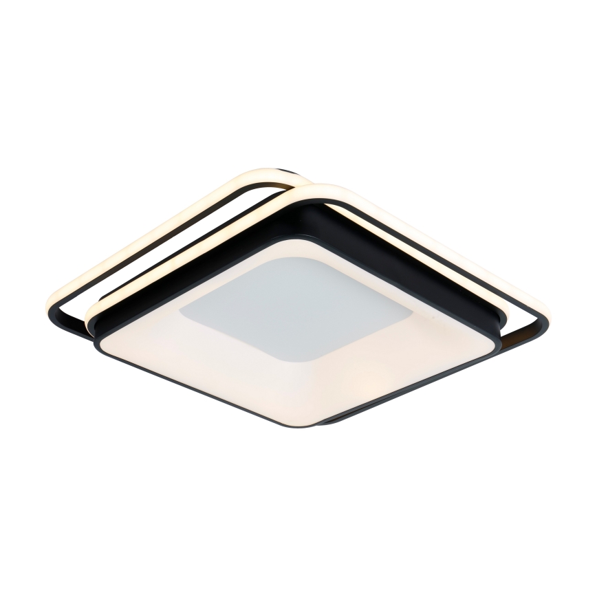 Brilagi - LED stmievateľné stropné svietidlo FLARE LED/102W/230V 3000-6000K 50x50 cm čierne + diaľkové ovládanie
