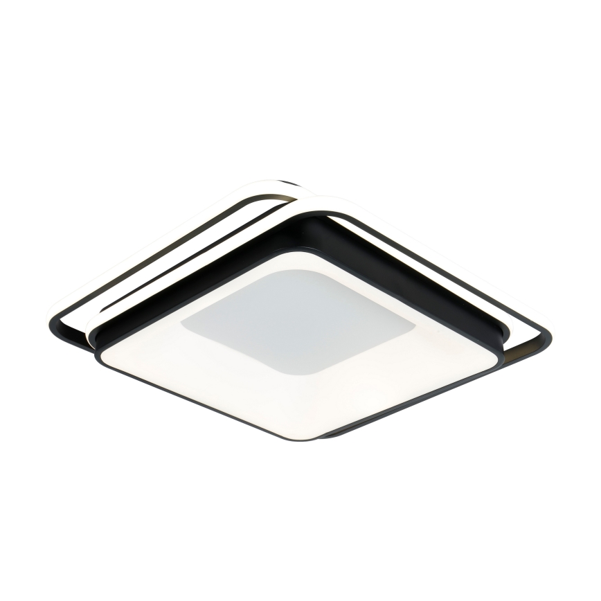 Brilagi - LED stmievateľné stropné svietidlo FLARE LED/102W/230V 3000-6000K 50x50 cm čierne + diaľkové ovládanie