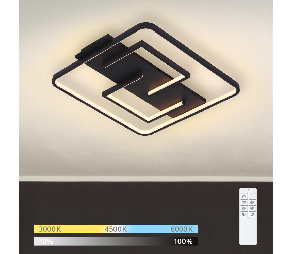 Brilagi - LED stmievateľné stropné svietidlo FLARE LED/34W/230V 3000-6000K + diaľkové ovládanie BRXL35009-34W/CR
