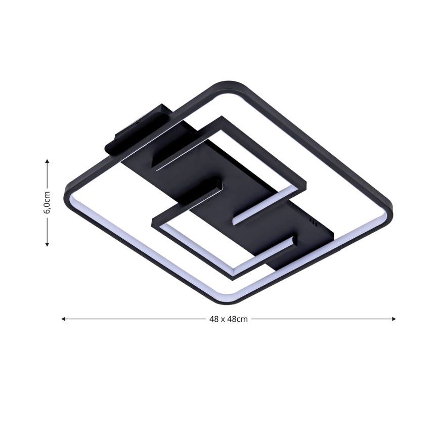 Brilagi - LED stmievateľné stropné svietidlo FLARE LED/34W/230V 48x48 cm 3000-6000K + diaľkové ovládanie