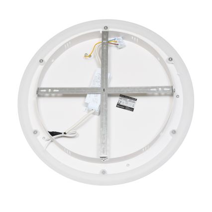 Brilagi - LED stmievateľné stropné svietidlo FLARE LED/38W/230V 3000-6000K pr. 48 cm čierna/biela + diaľkové ovládanie