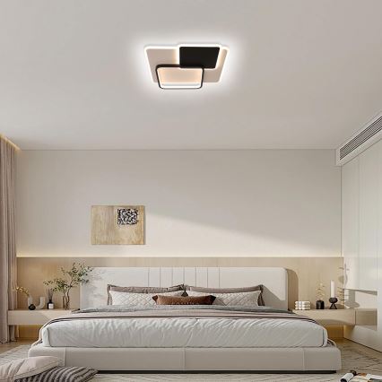 Brilagi - LED stmievateľné stropné svietidlo FLARE LED/64W/230V 45x45 cm 3000/4000/6000K + diaľkové ovládanie