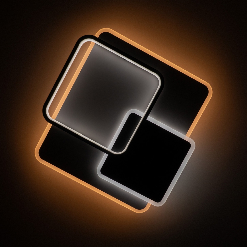 Brilagi - LED stmievateľné stropné svietidlo FLARE LED/64W/230V 45x45 cm 3000/4000/6000K + diaľkové ovládanie