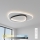 Brilagi - LED Stmievateľné stropné svietidlo FLARE LED/70W/230V 3000-6000K 55x55 cm biela/čierna + diaľkové ovládanie