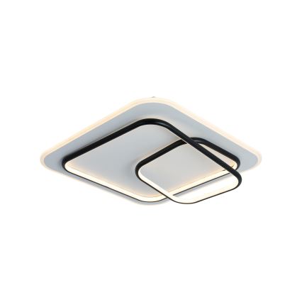 Brilagi - LED stmievateľné stropné svietidlo FLARE LED/81W/230V 3000-6000K 50x50 cm biela/čierna + diaľkové ovládanie