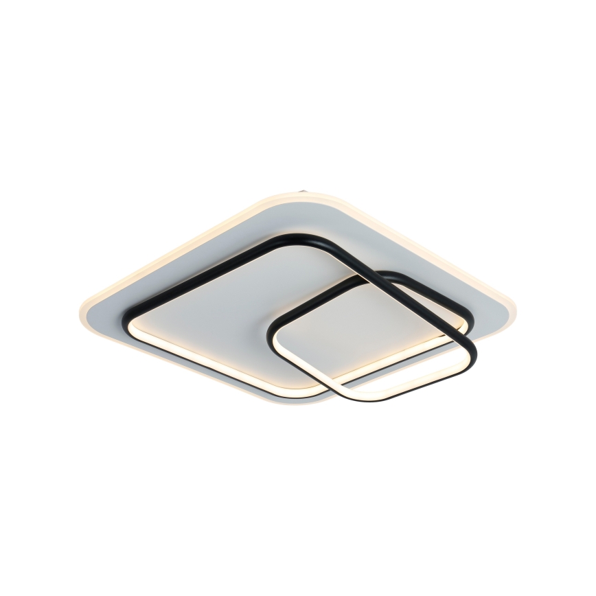 Brilagi - LED stmievateľné stropné svietidlo FLARE LED/81W/230V 3000-6000K 50x50 cm biela/čierna + diaľkové ovládanie