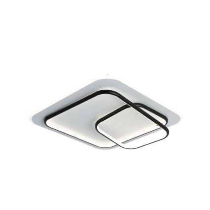 Brilagi - LED stmievateľné stropné svietidlo FLARE LED/81W/230V 3000-6000K 50x50 cm biela/čierna + diaľkové ovládanie