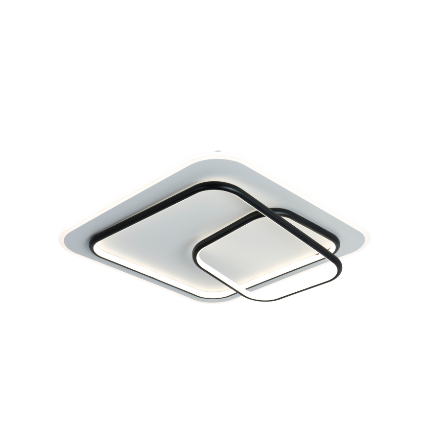 Brilagi - LED stmievateľné stropné svietidlo FLARE LED/81W/230V 3000-6000K 50x50 cm biela/čierna + diaľkové ovládanie