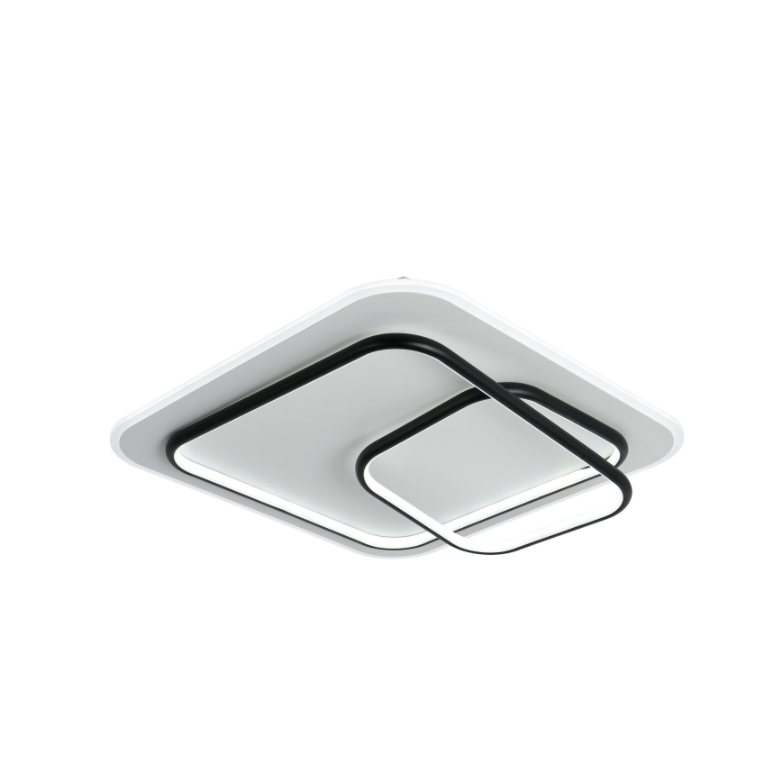 Brilagi - LED stmievateľné stropné svietidlo FLARE LED/81W/230V 3000-6000K 50x50 cm biela/čierna + diaľkové ovládanie