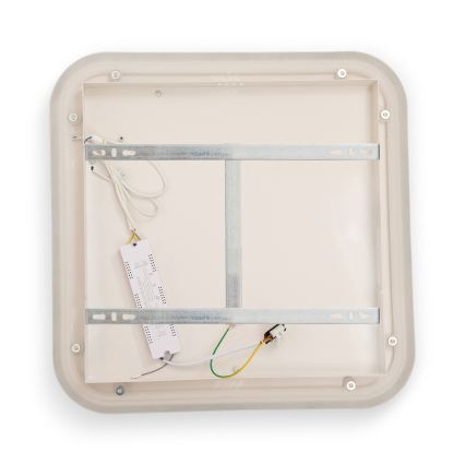BRILAGI - LED stmievateľné stropné svietidlo FLARE LED/81W/230V 3000-6000K 50x50 cm biela/čierna + diaľkové ovládanie