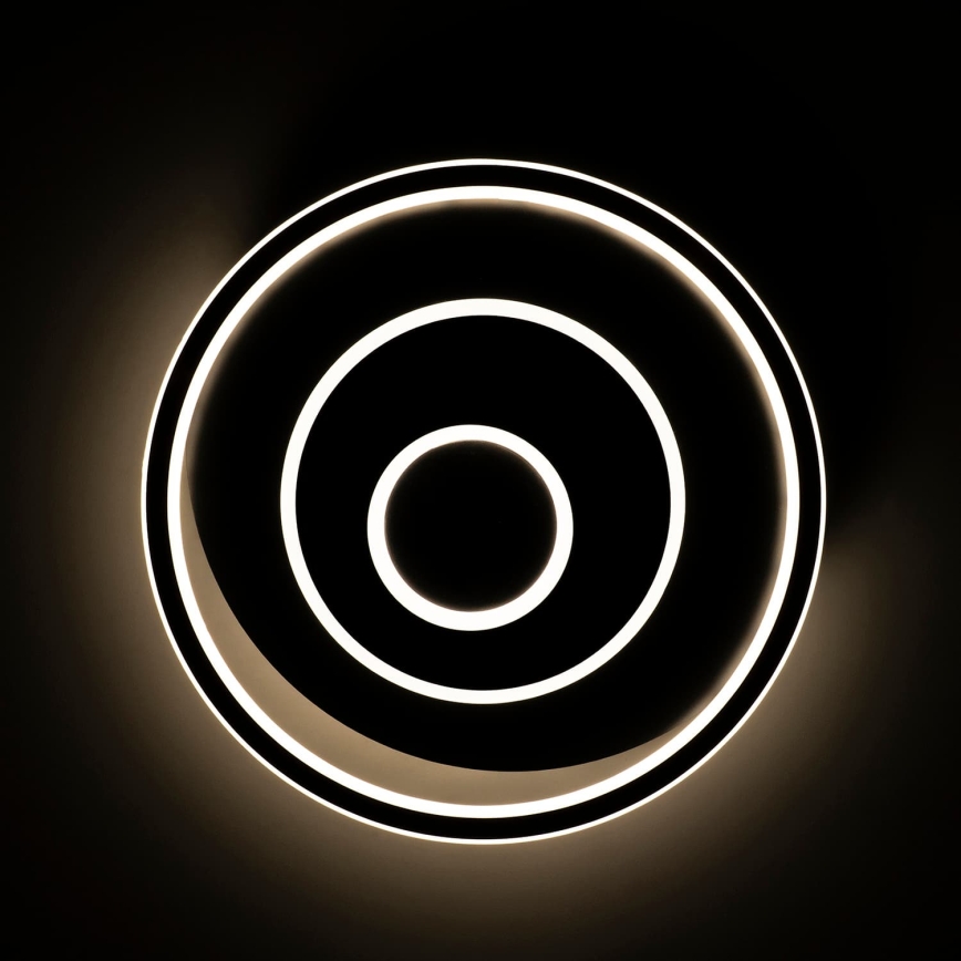 BRILAGI - Stmievateľné LED stropné svietidlo IRIS LED/83W/230V 3000-6000K 46x50 cm čierne + diaľkové ovládanie