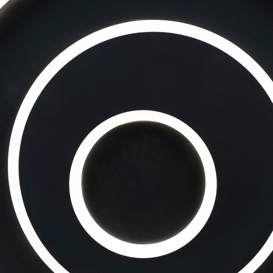 BRILAGI - Stmievateľné LED stropné svietidlo IRIS LED/83W/230V 3000-6000K 46x50 cm čierne + diaľkové ovládanie