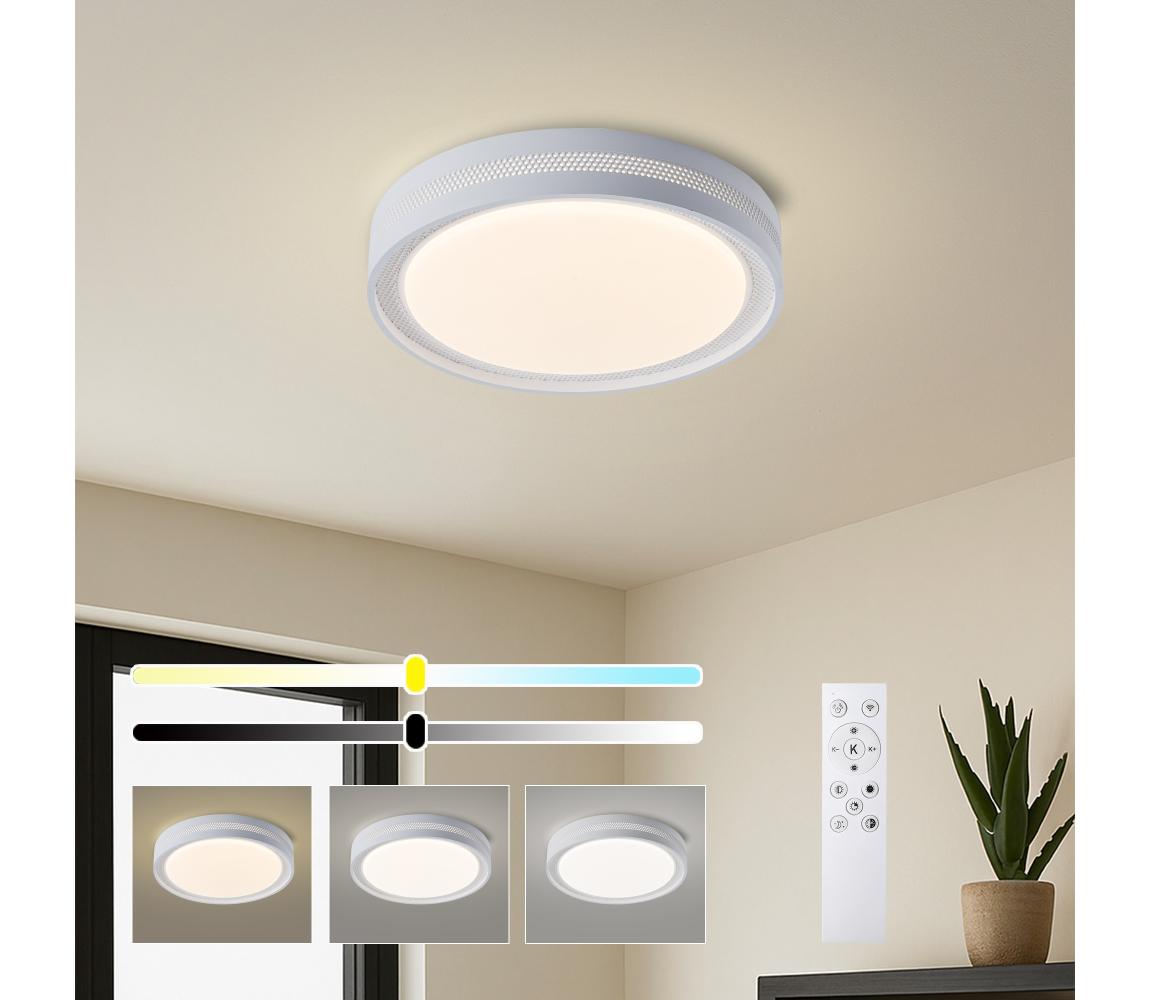 Brilagi - LED stmievateľné stropné svietidlo KREON LED/54W/230V 3000-6000K biela, priemer 38 cm + diaľkové ovládanie BRI853