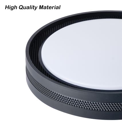Brilagi - LED stmievateľné stropné svietidlo KREON LED/54W/230V 3000-6000K čierne pr. 38 cm + diaľkové ovládanie