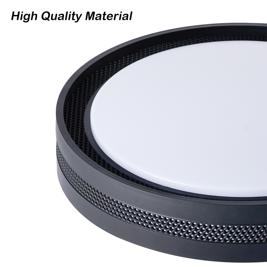 Brilagi - LED stmievateľné stropné svietidlo KREON LED/54W/230V 3000-6000K čierne pr. 38 cm + diaľkové ovládanie