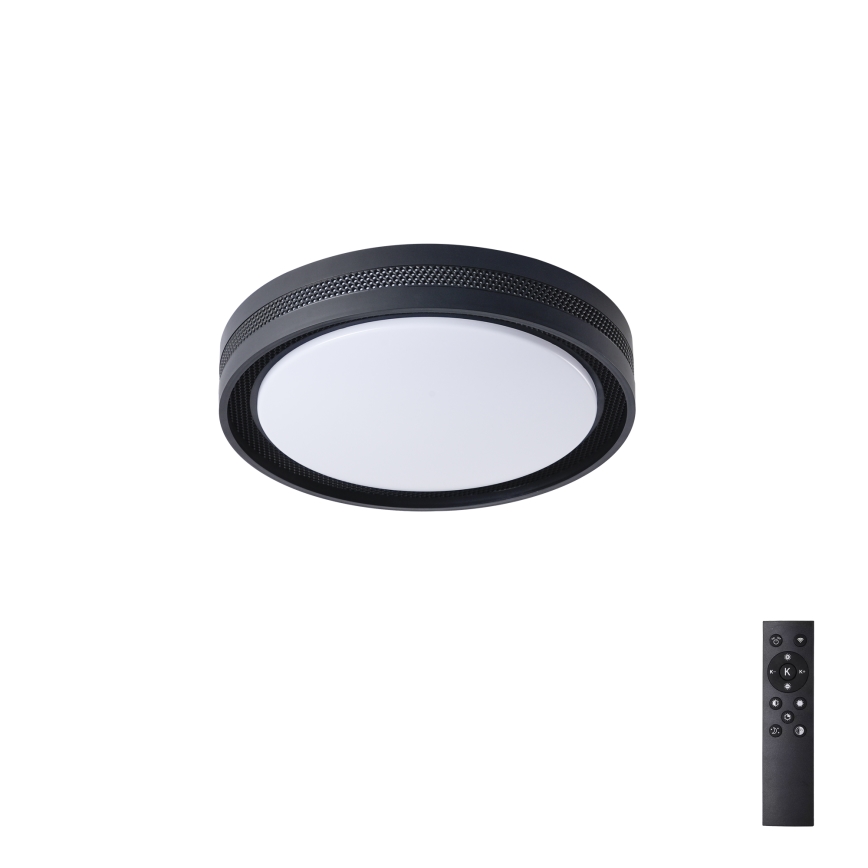 Brilagi - LED stmievateľné stropné svietidlo KREON LED/54W/230V 3000-6000K čierne pr. 38 cm + diaľkové ovládanie