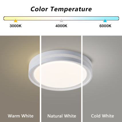 Brilagi - stmievateľné LED stropné svietidlo KREON LED/54W/230V 3000-6000K čierne priemer 38 cm + diaľkové ovládanie