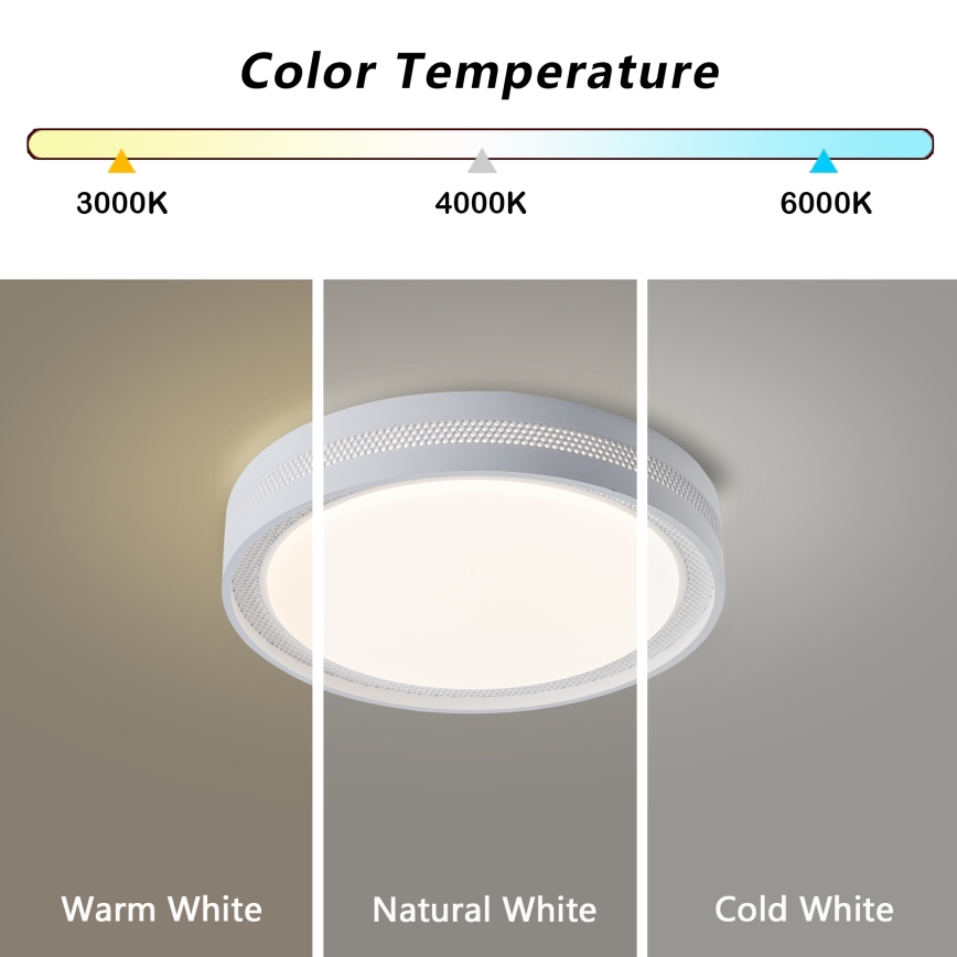 Brilagi - stmievateľné LED stropné svietidlo KREON LED/54W/230V 3000-6000K čierne priemer 38 cm + diaľkové ovládanie