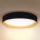 Brilagi - LED Stmievateľné stropné svietidlo LARIOS LED/60W/230V 3000-6500K ø 49 cm čierna + diaľkové ovládanie