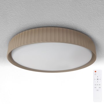 Brilagi - LED Stmievateľné stropné svietidlo LUCIA LED/48W/230V 3000-6500K pr. 41 cm hnedé + diaľkové ovládanie