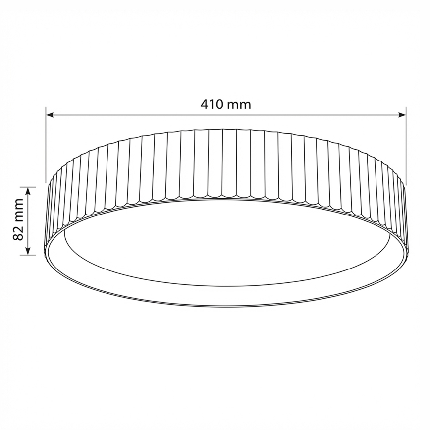 Brilagi - LED Stmievateľné stropné svietidlo LUCIA LED/48W/230V 3000-6500K pr. 41 cm čierna + diaľkové ovládanie