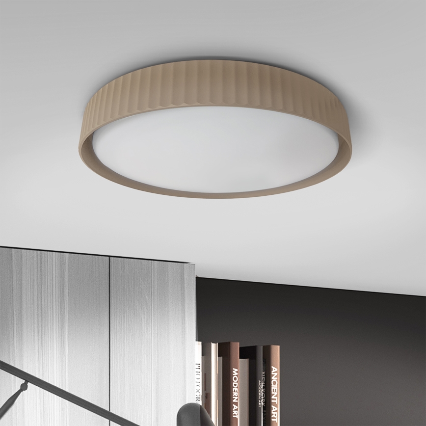 Brilagi - LED Stmievateľné stropné svietidlo LUCIA LED/48W/230V 3000-6500K pr. 41 cm hnedé + diaľkové ovládanie