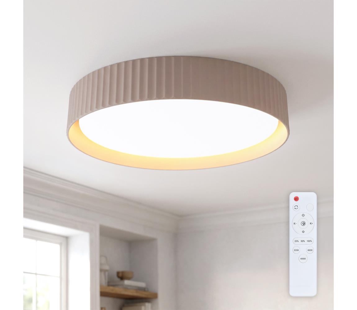Brilagi - LED stmievateľné stropné svietidlo LUCIA LED/48W/230V pr. 41 cm hnedé s diaľkovým ovládaním WO800-OEM42-40