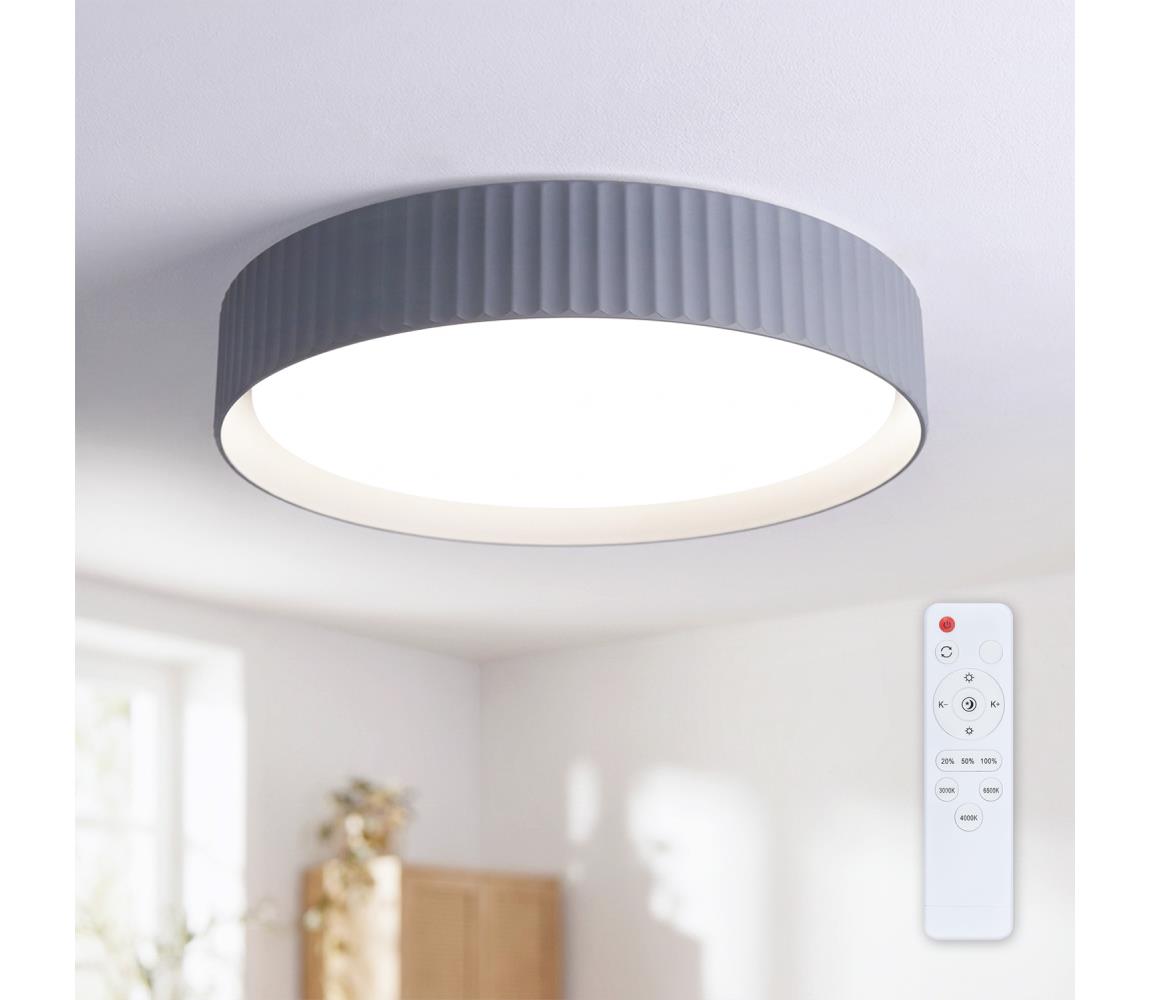 Brilagi - LED stmievateľné stropné svietidlo LUCIA LED/48W/230V pr. 41 cm sivé+DO WO800-OEM39-40