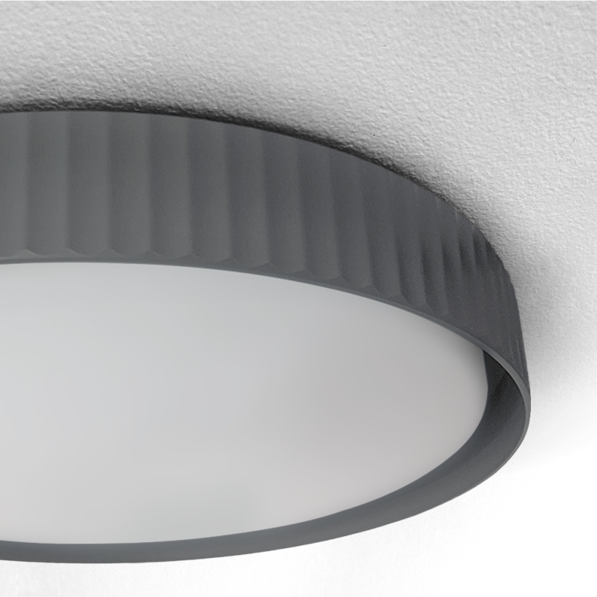Brilagi - LED stmievateľné stropné svietidlo LUCIA LED/48W/230V 3000-6500K pr. 41 cm sivá + diaľkové ovládanie