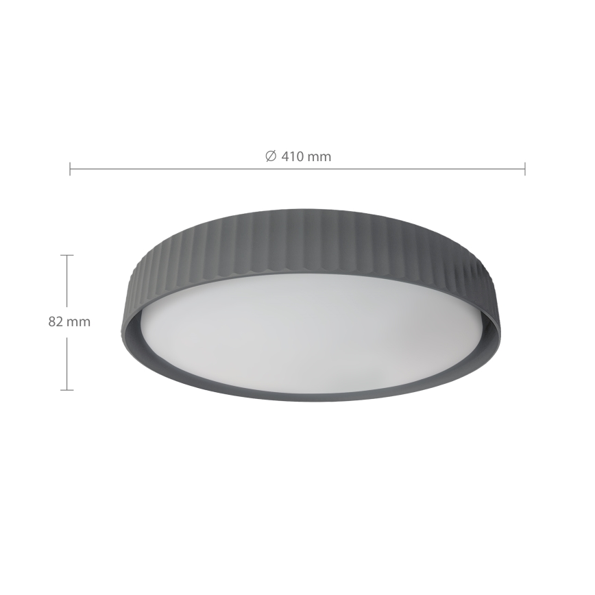 Brilagi - LED stmievateľné stropné svietidlo LUCIA LED/48W/230V 3000-6500K pr. 41 cm sivá + diaľkové ovládanie