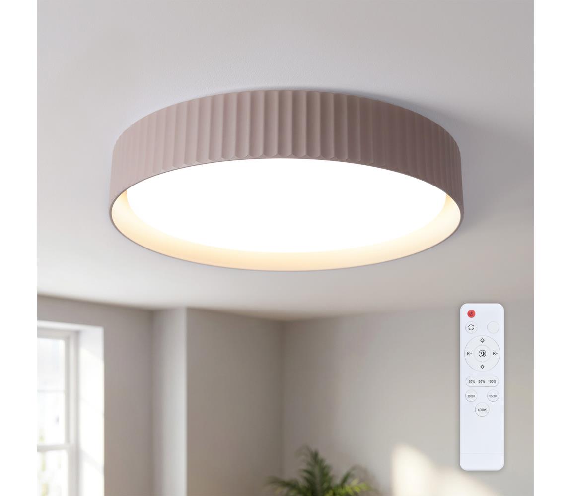Brilagi - LED stmievateľné stropné svietidlo LUCIA LED/48W/230V pr. 41 cm taupe + diaľkové ovládanie WO800-OEM43-40