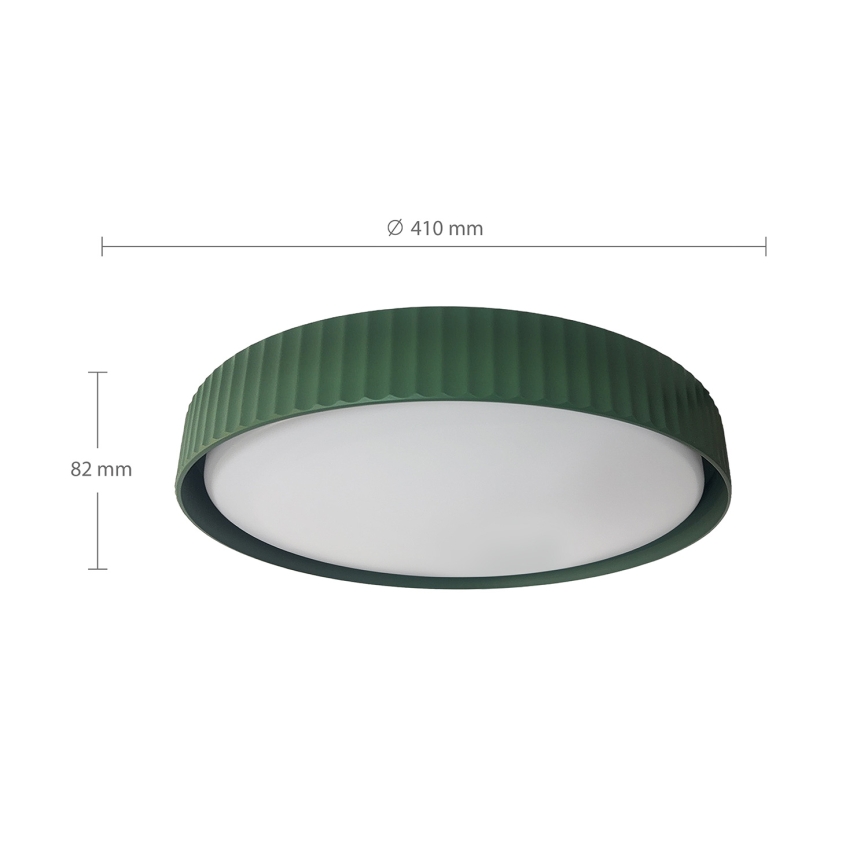 Brilagi - LED stmievateľné stropné svietidlo LUCIA LED/48W/230V 3000-6500K pr. 41 cm zelená + diaľkové ovládanie