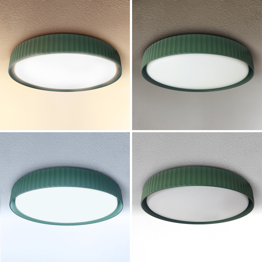 Brilagi - Stmievaľné stropné LED svietidlo LUCIA LED/48W/230V 3000-6500K pr. 41 cm zelené + diaľkové ovládanie