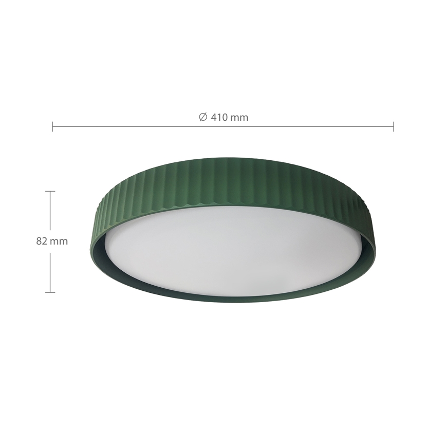Brilagi - Stmievaľné stropné LED svietidlo LUCIA LED/48W/230V 3000-6500K pr. 41 cm zelené + diaľkové ovládanie