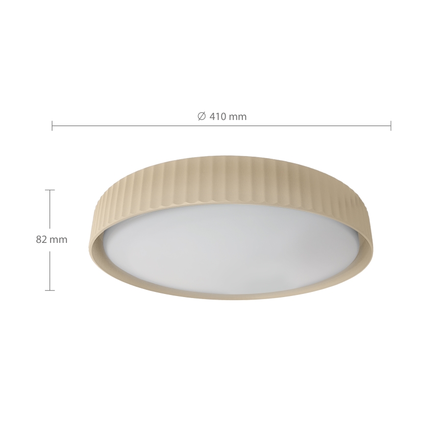Brilagi - LED Stmievateľné stropné svietidlo LUCIA LED/48W/230V 3000-6500K pr. 41 cm béžové + diaľkové ovládanie