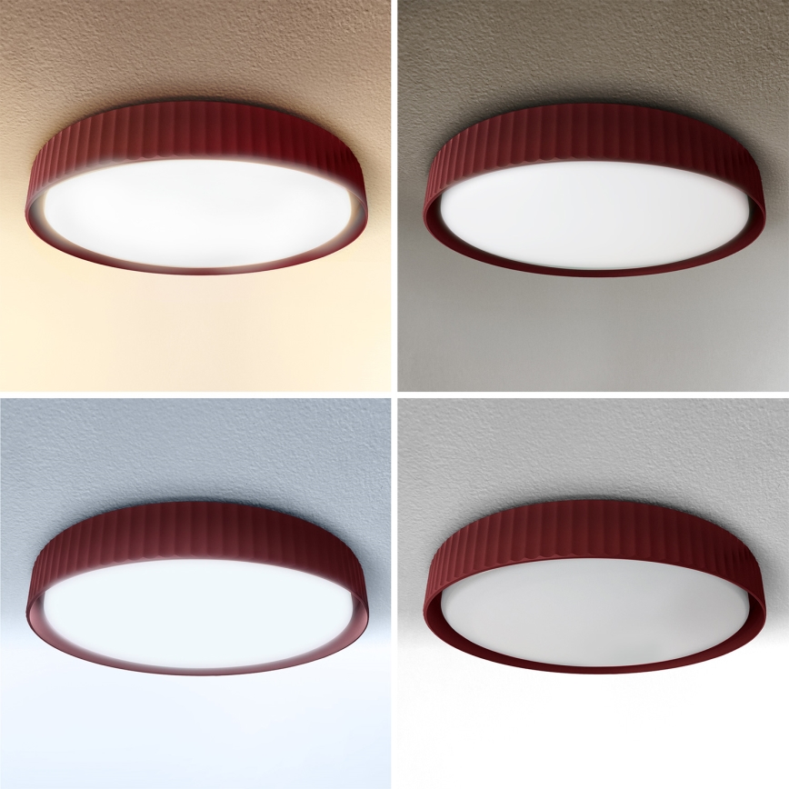 Brilagi - Stmievateľné LED stropné svietidlo LUCIA LED/48W/230V 3000-6500K pr. 41 cm červené + diaľkové ovládanie