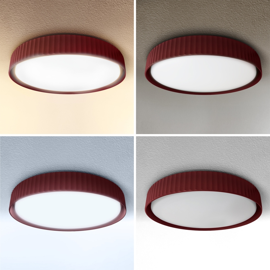 Brilagi - stmievateľné LED stropné svietidlo LUCIA LED/48W/230V 3000-6500K, priemer 41 cm, červené + diaľkové ovládanie