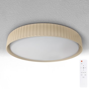 Brilagi - LED stmievateľné stropné svietidlo LUCIA LED/60W/230V 3000-6500K pr. 59 cm béžové + diaľkové ovládanie