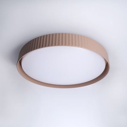 Brilagi - Stmievateľné LED stropné svietidlo LUCIA LED/60W/230V 3000-6500K pr. 59 cm hnedé + diaľkové ovládanie