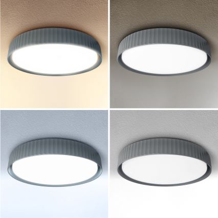 Brilagi - stmievateľné LED stropné svietidlo LUCIA LED/60W/230V 3000-6500K pr. 59 cm sivá + diaľkové ovládanie